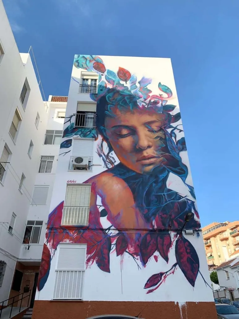 Mural de Vyacheslav Gunin 'Sav45' La caída