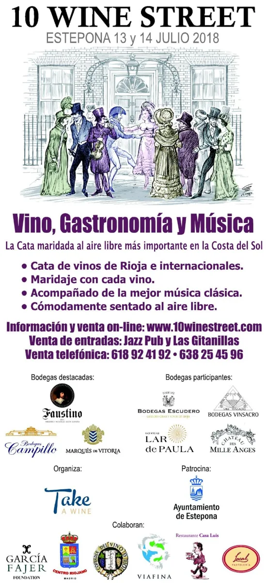 10 Wine Street in Estepona, July 13 and 14