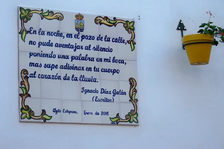 Poema · Calle Pozo de los Palos