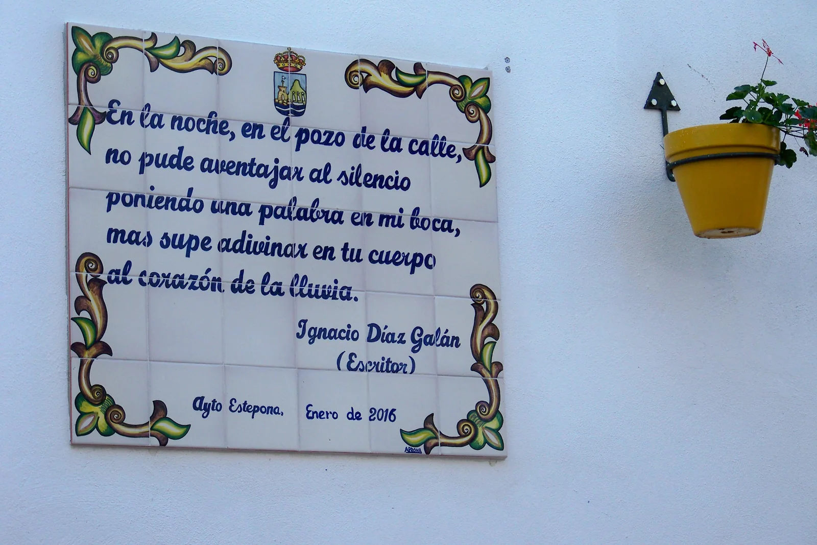 Poema · Calle Pozo de los Palos