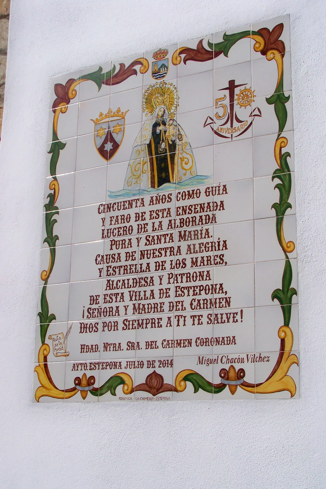 A la Virgen del Carmen