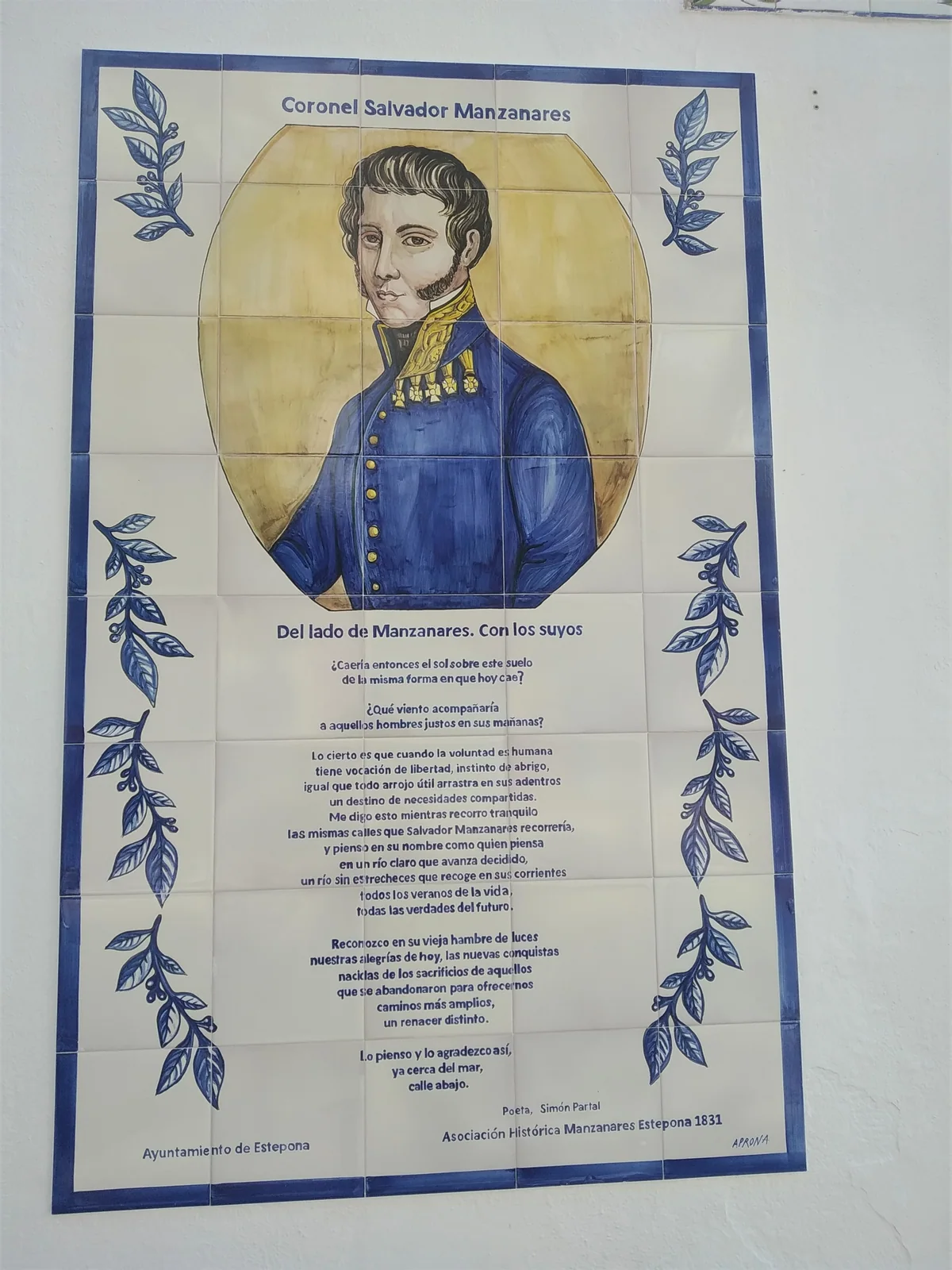 Homenaje al Coronel Manzanares