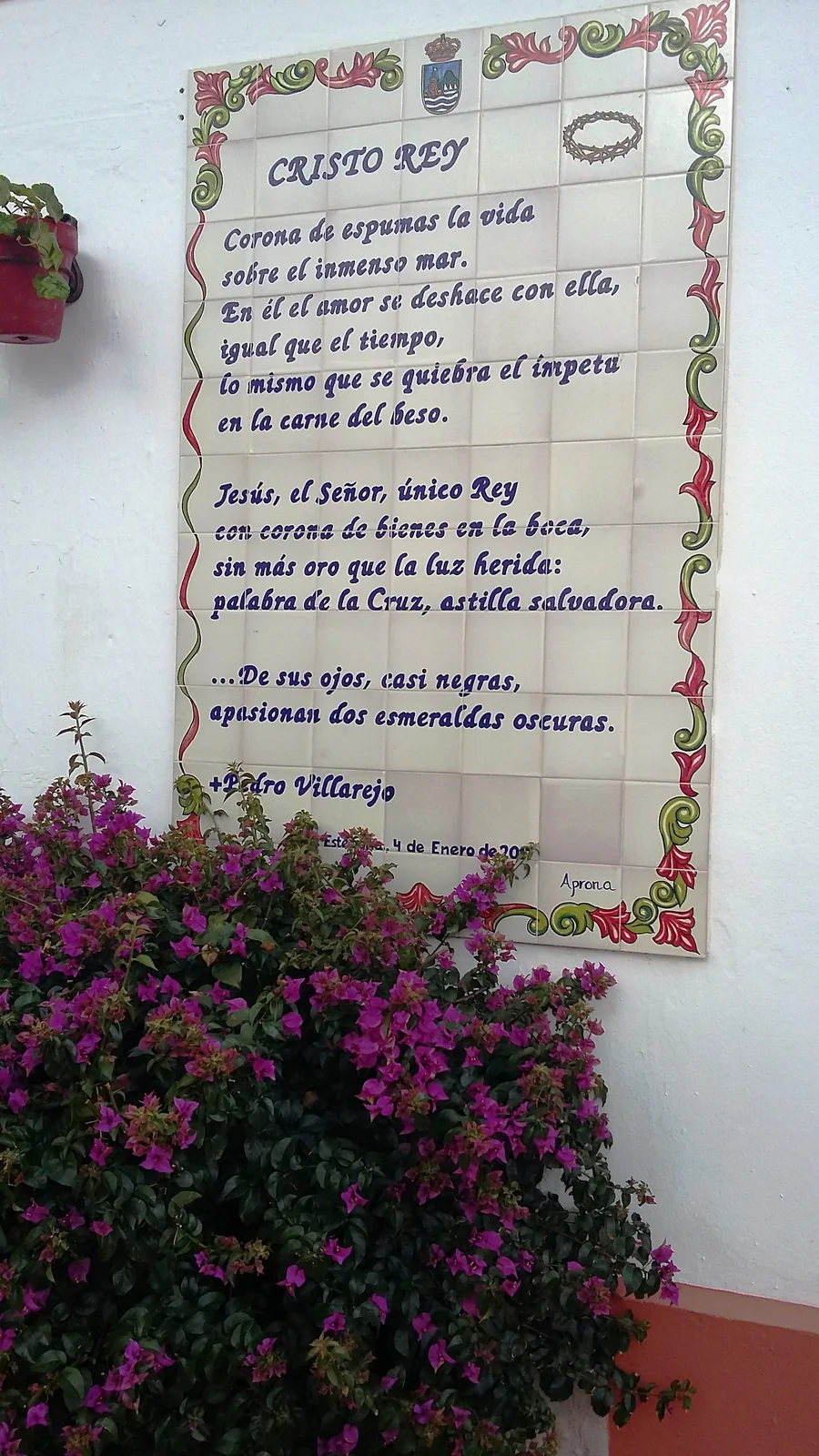Poema · Calle Cristo Rey